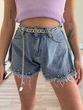 Short a farfalla con strass - R.a. Boutique 