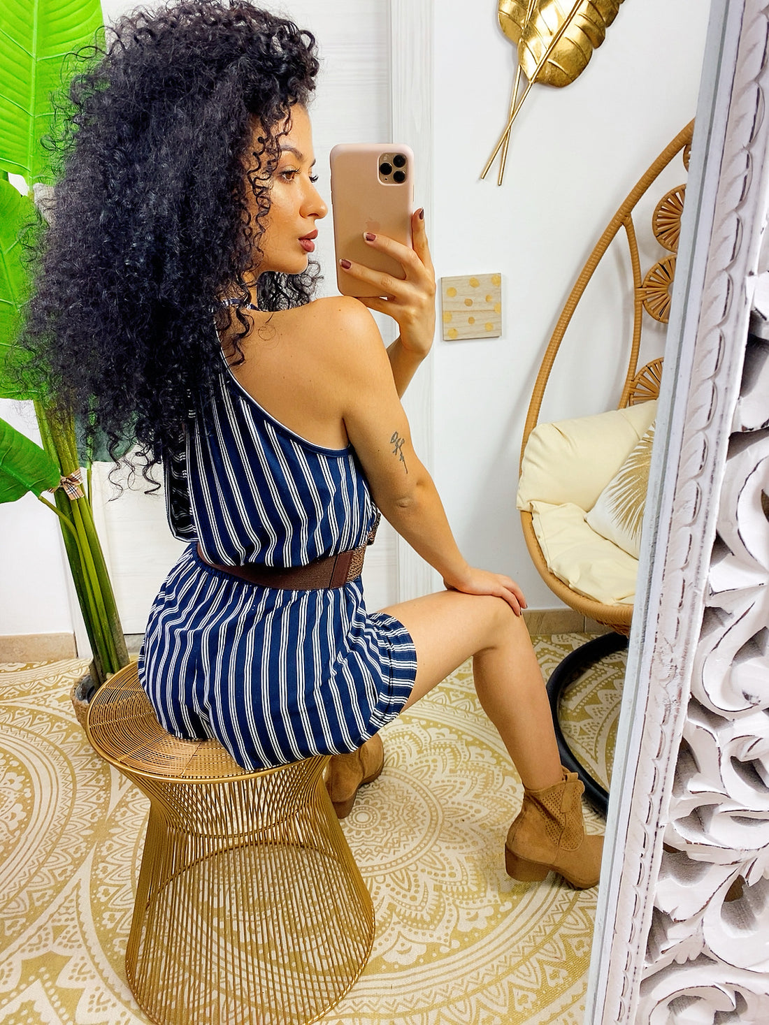 Tutina casual a righe blu - R.a. Boutique 