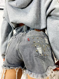 Levi’s Vintage grigio con borchie - R.a. Boutique 
