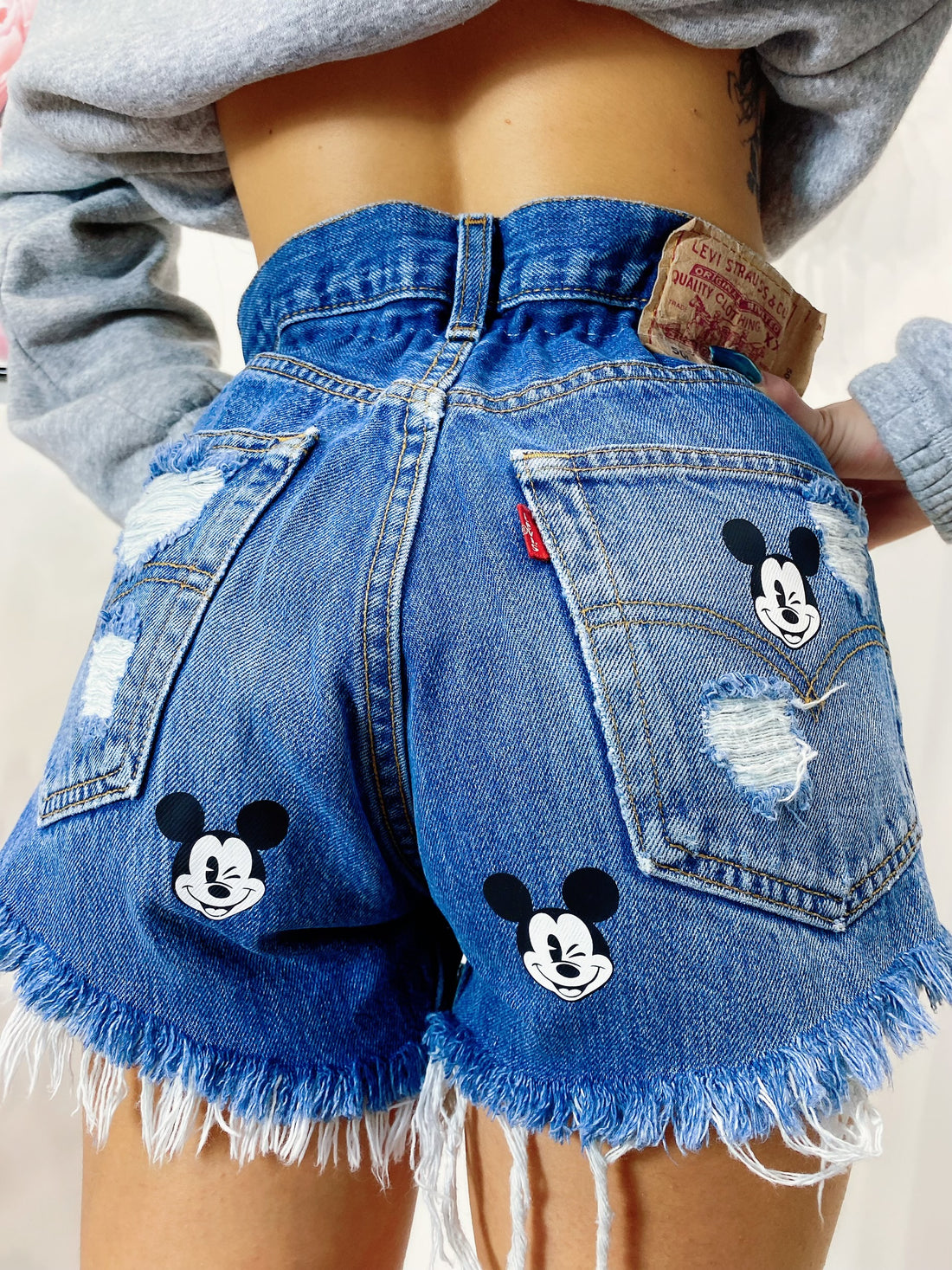 Short Levi’s Vintage con stampa topolino bagno medio - R.a. Boutique 