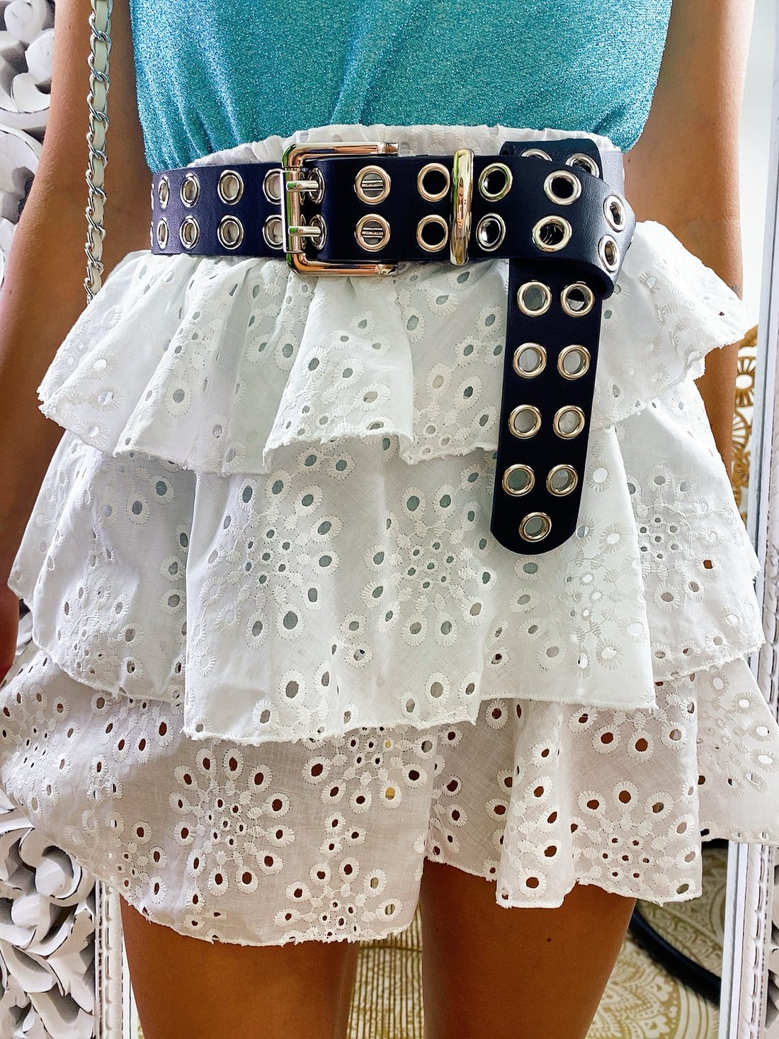 Gonna a balze in pizzo San Gallo - R.a. Boutique 