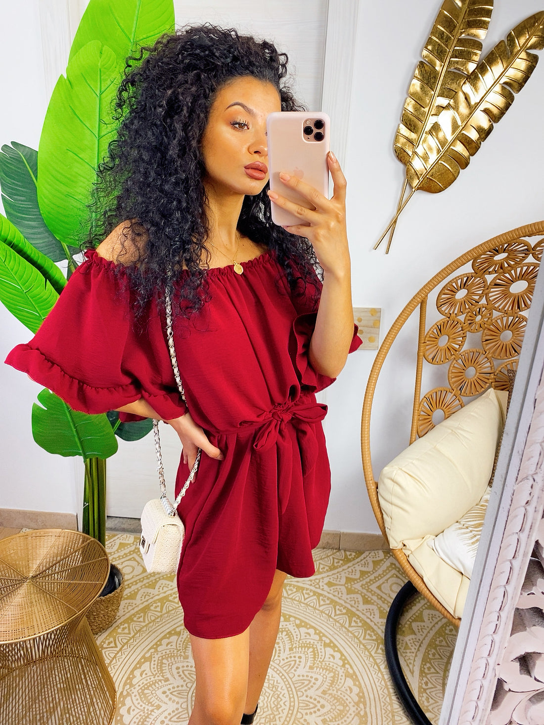 Tutina con scollo a barchetta e arricciatura - R.a. Boutique 