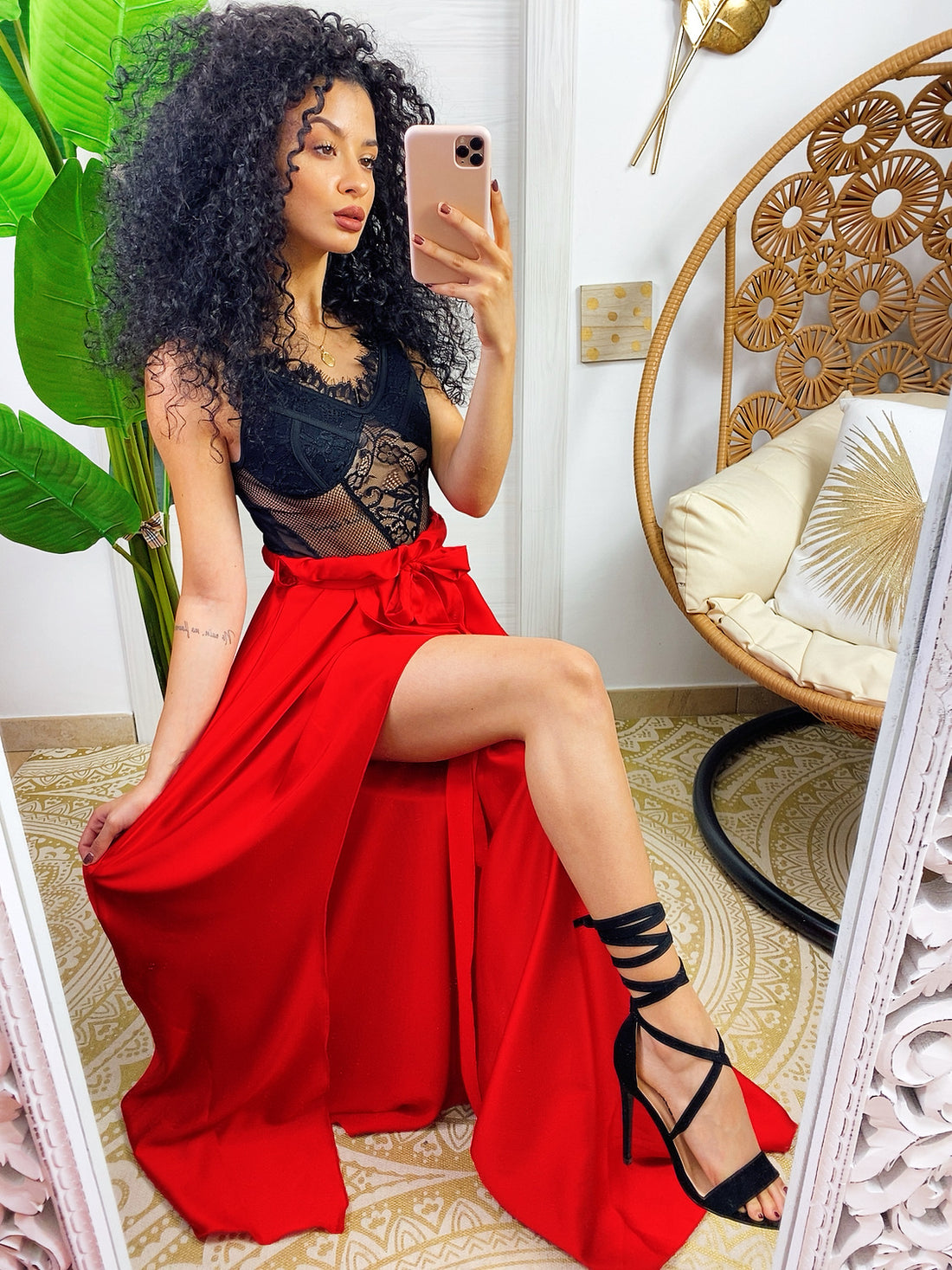 Body in pizzo nero - R.a. Boutique 