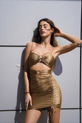 Abito bronzo anelli oro - R.a. Boutique 