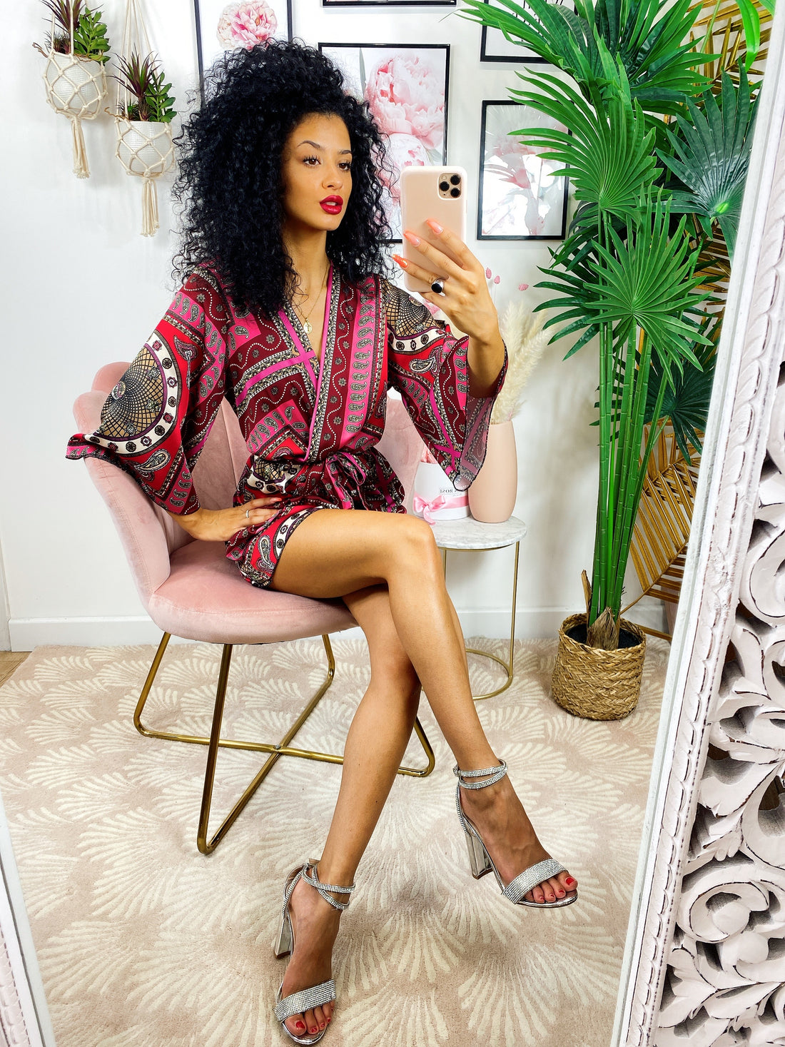 Tutina a kimono bordeaux - R.a. Boutique 