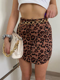 Gonna leopardata brown - R.a. Boutique 