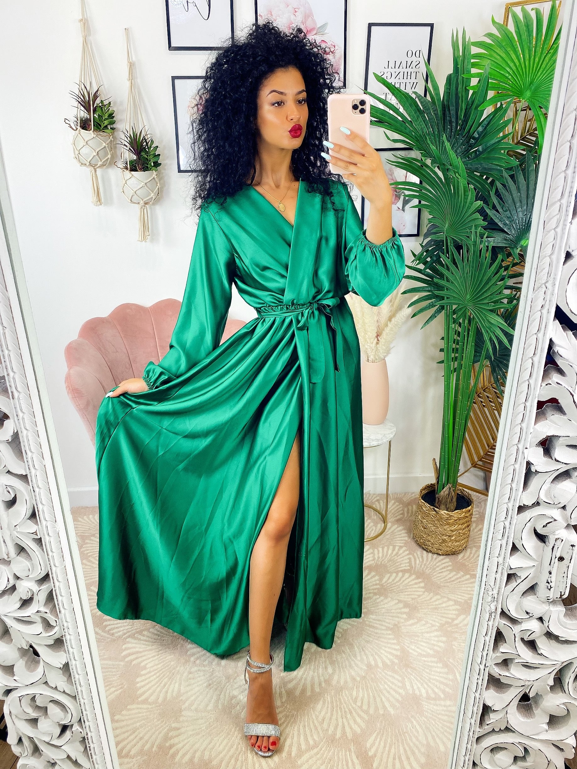SUYUKU Abito Estivo Da Donna Boho Con Profondo Scollo A V Casual Maxi Abiti Eleganti A Maniche Lunghe Da Spiaggia Abiti Lunghi Da Donna Abiti In Chiffon Con Fiori Da Donna Abito