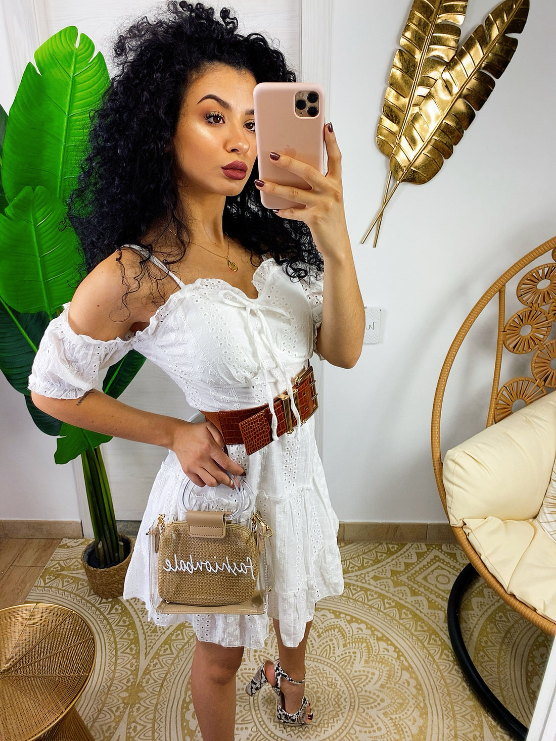 Abito scollo a barchetta in pizzo - R.a. Boutique 