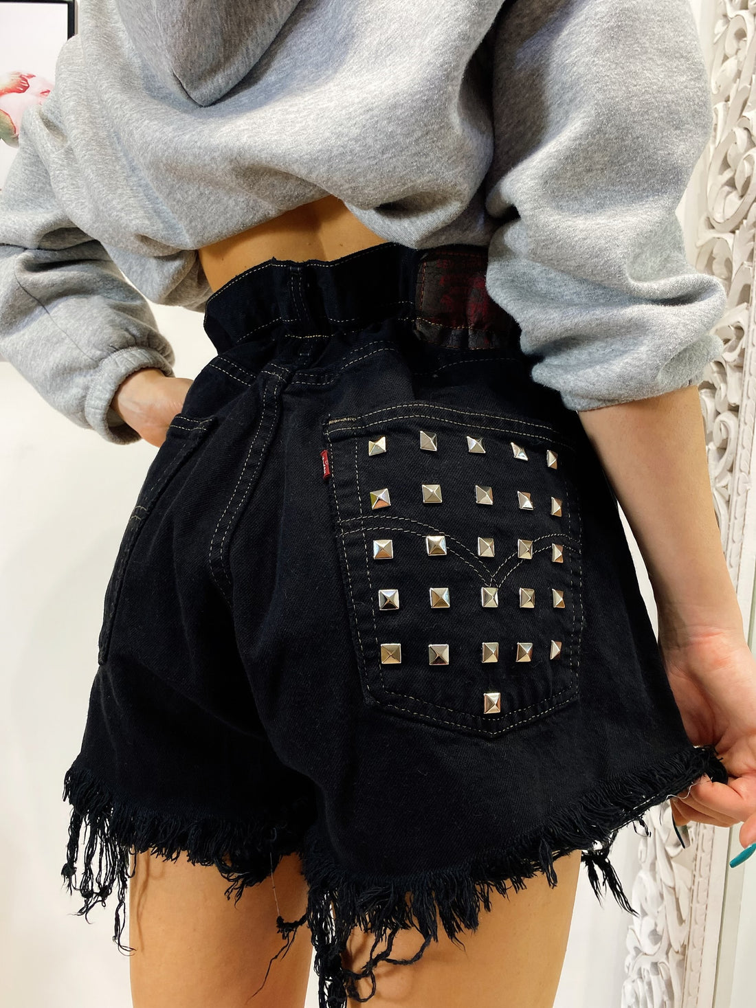 Short Levi’s Vintage con Borchie Nero - R.a. Boutique 