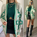 Cardigan influencer verde Top quality - R.a. Boutique 