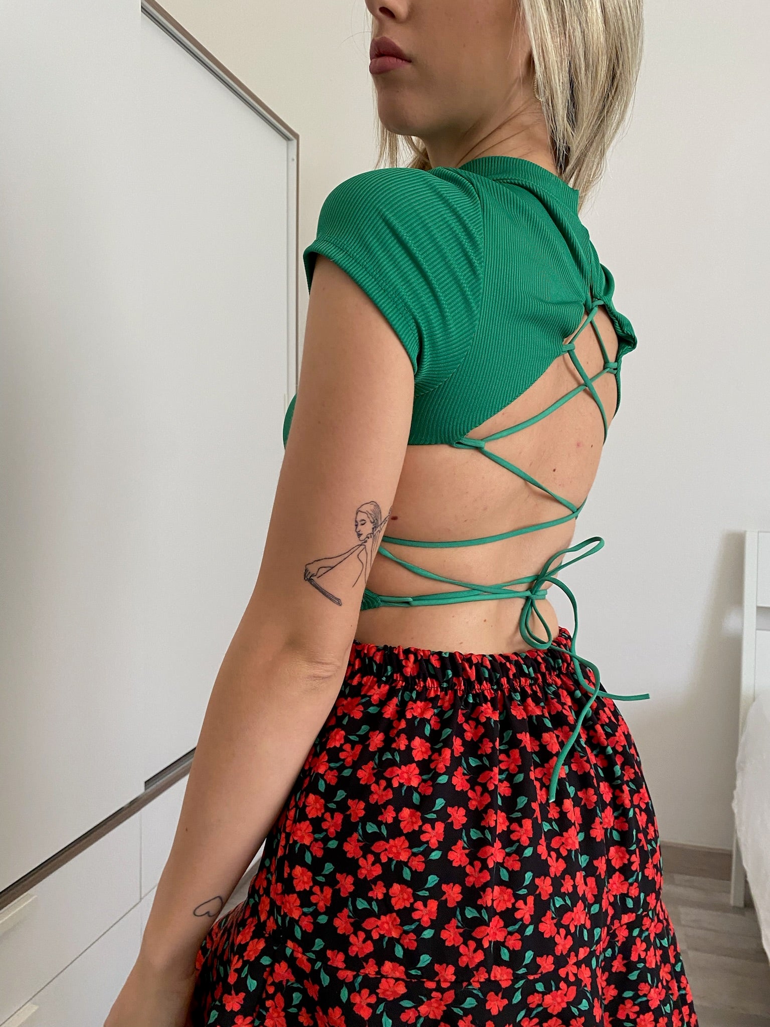 Top incrociato verde - R.a. Boutique 