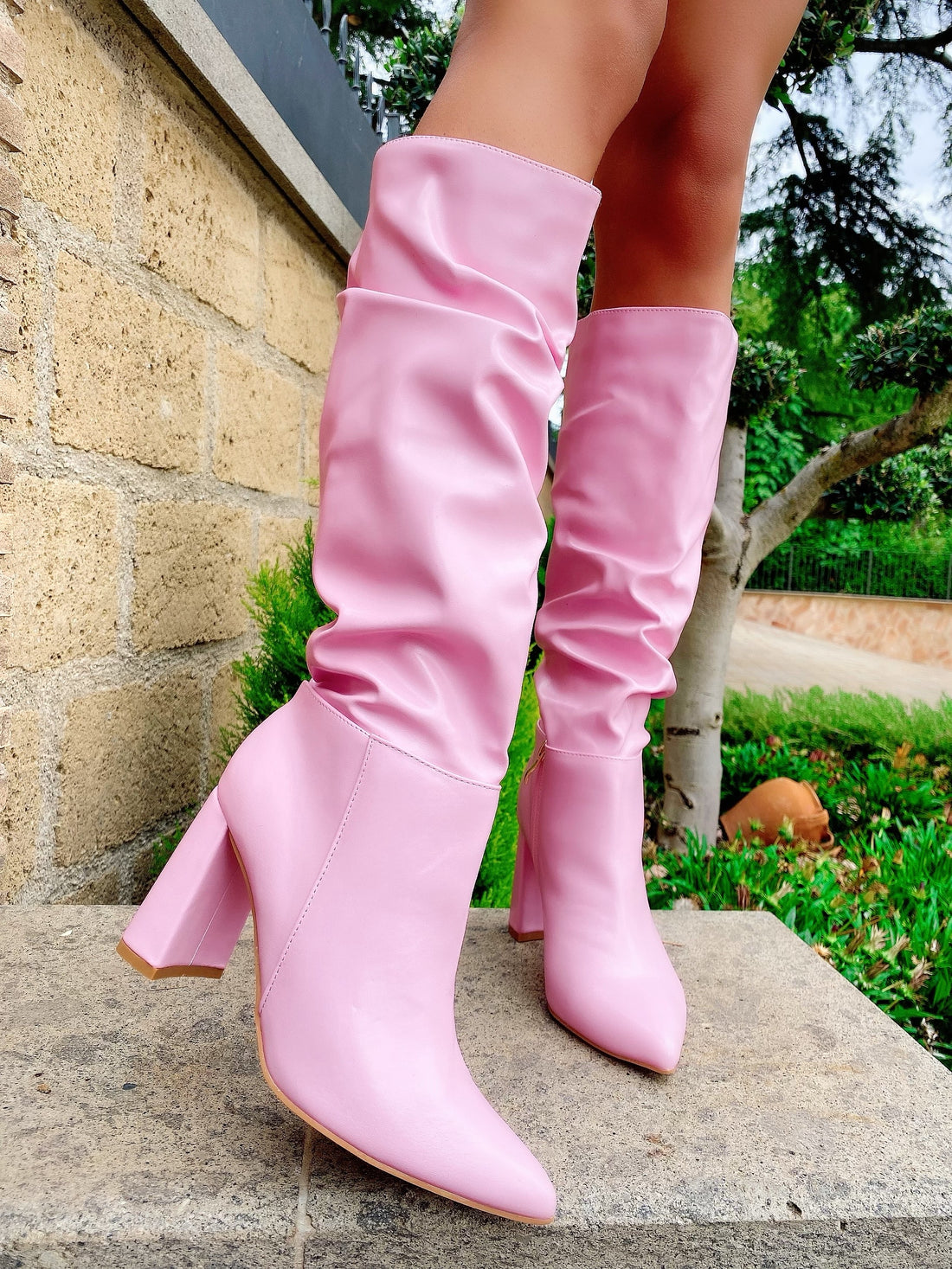 Stivale arricciato Pink - R.a. Boutique 