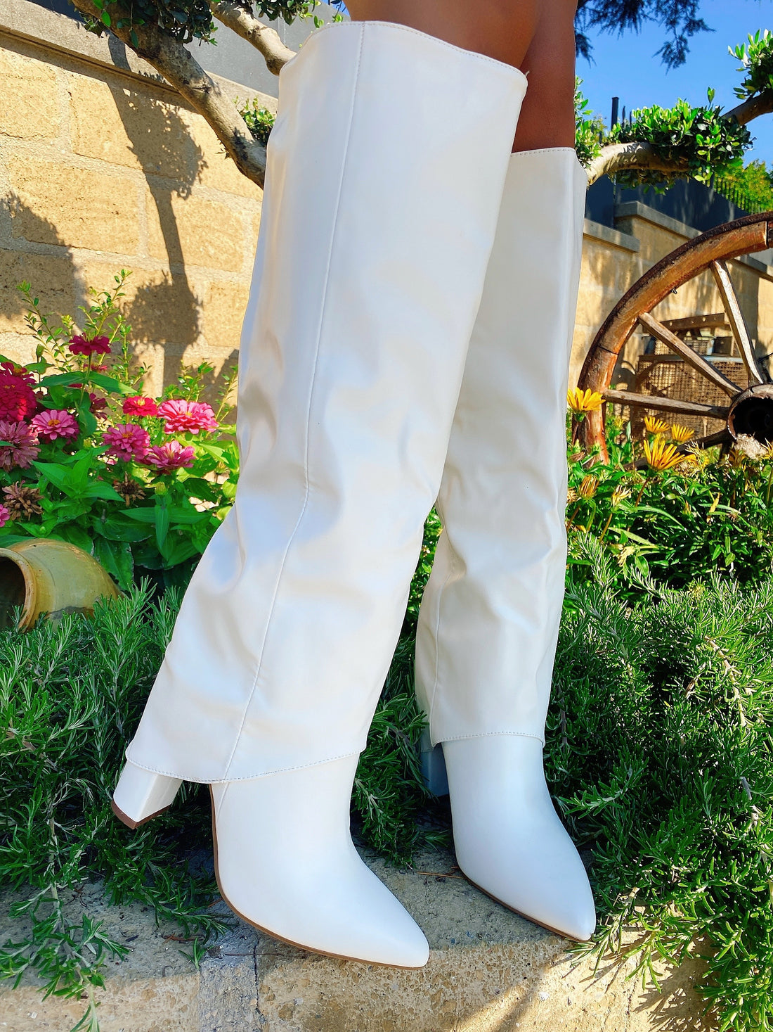 Stivale alto white blogger - R.a. Boutique 