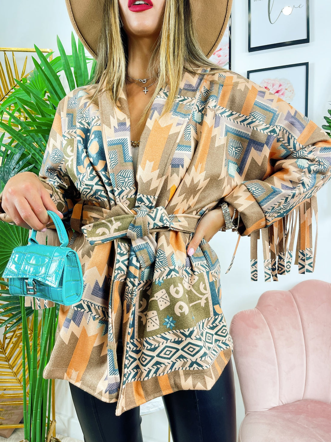 Cappotto con frange - R.a. Boutique 