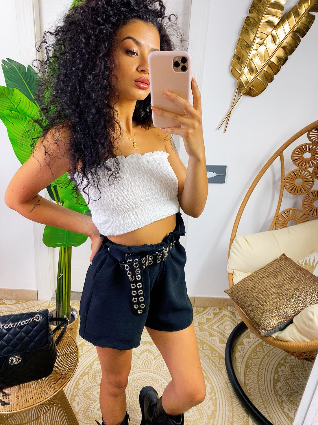 Top a fascia arricciato - R.a. Boutique 