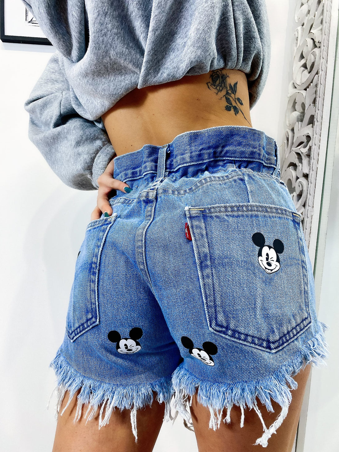 Short Levi’s Vintage con stampa topolino bagno medio - R.a. Boutique 