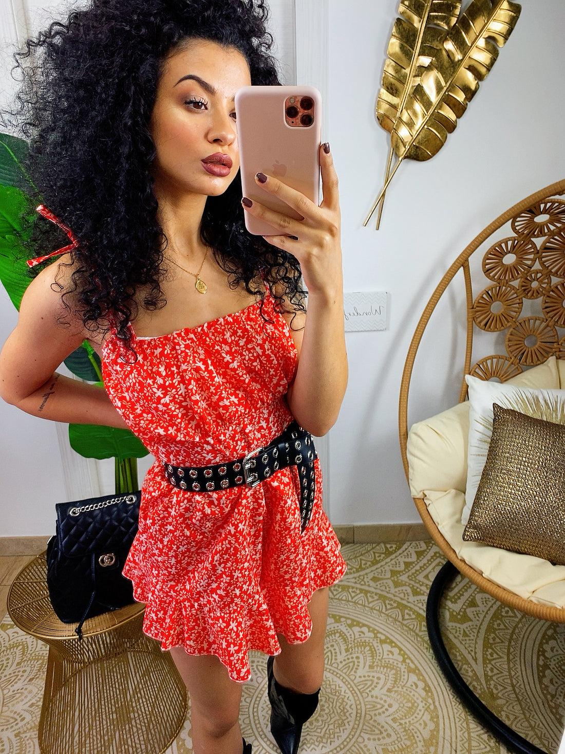 Tutina a bretellina con fiori - R.a. Boutique 