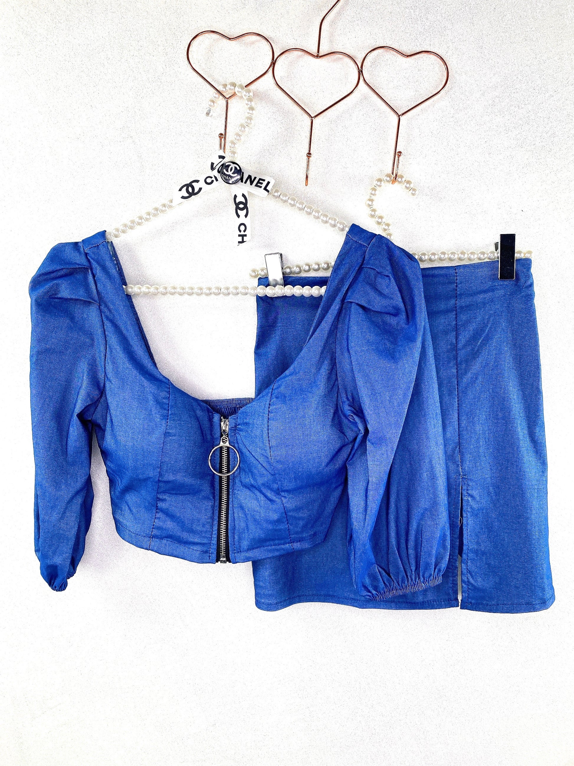 Completo top e gonna jeans - R.a. Boutique 