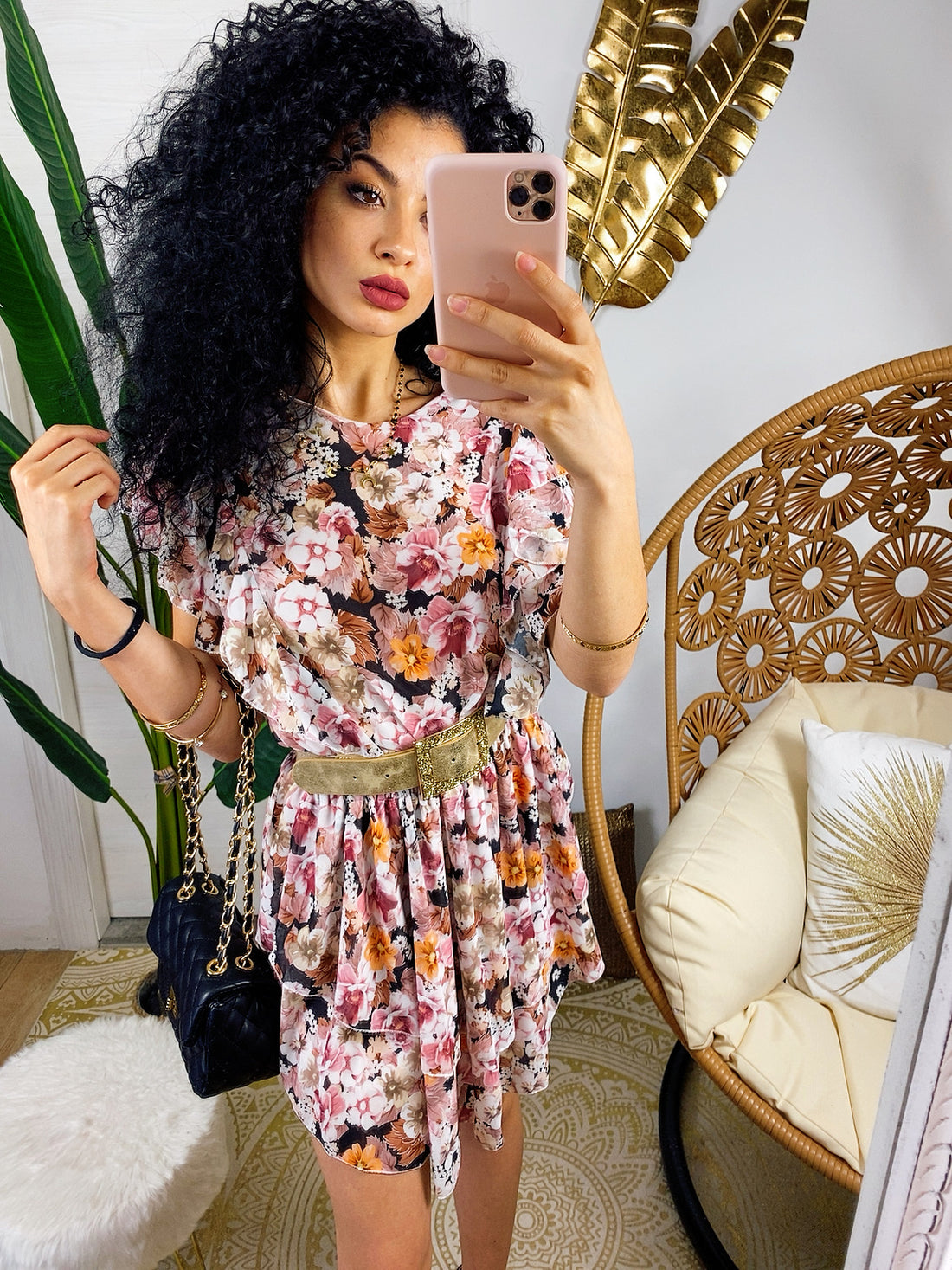 Abito a fiori multicolore - R.a. Boutique 