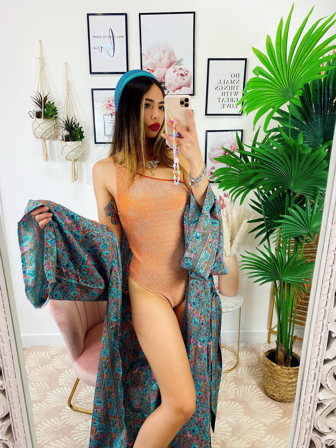 Kimono Tiffany rosa - R.a. Boutique 