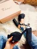 Open Toe Black - R.a. Boutique 