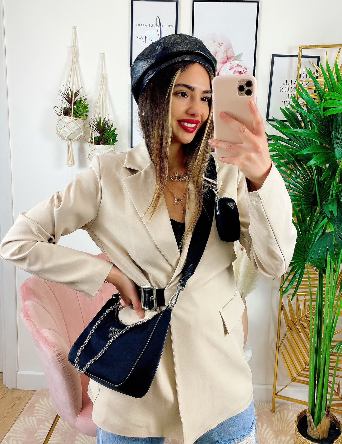 Giacca con cintura laterale - R.a. Boutique 