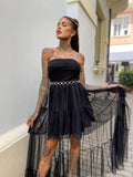 Abito nero in tulle - R.a. Boutique 