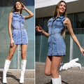 Abito in jeans smanicato - R.a. Boutique 