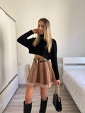 Maglione crop nero - R.a. Boutique 