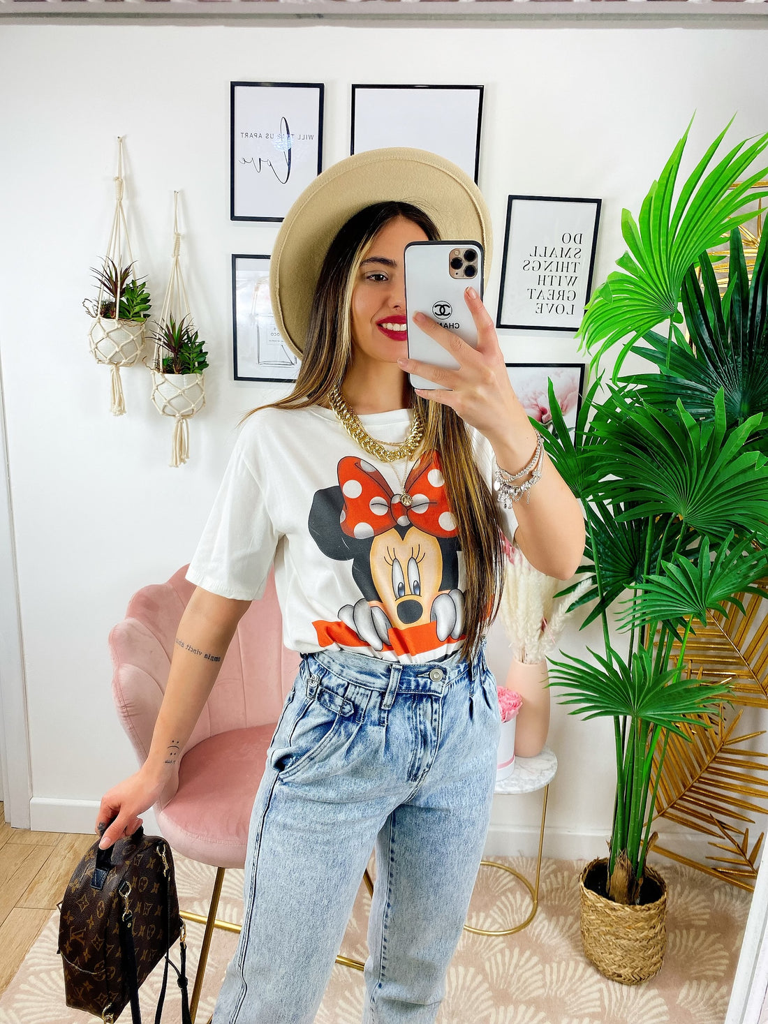 T-shirt con stampa topolina - R.a. Boutique 