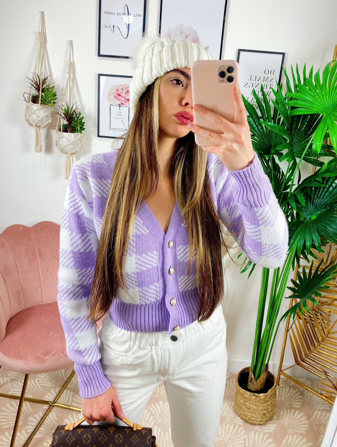 Maglioncino con bottoni a quadri - R.a. Boutique 