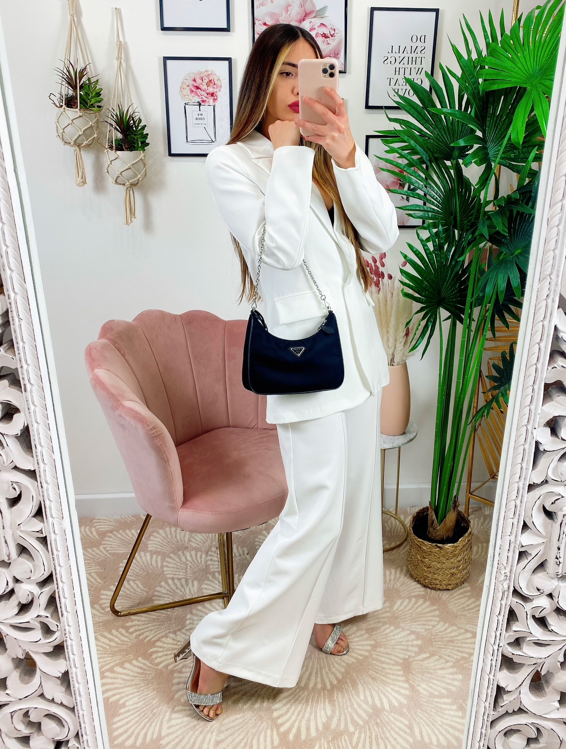 Completo Giacca e Pantalone a Zampa Bianco - R.a. Boutique 