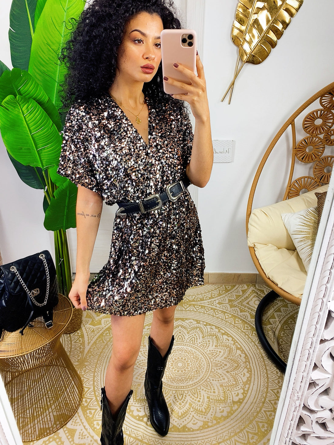 Cintura con doppia fibbia - R.a. Boutique 