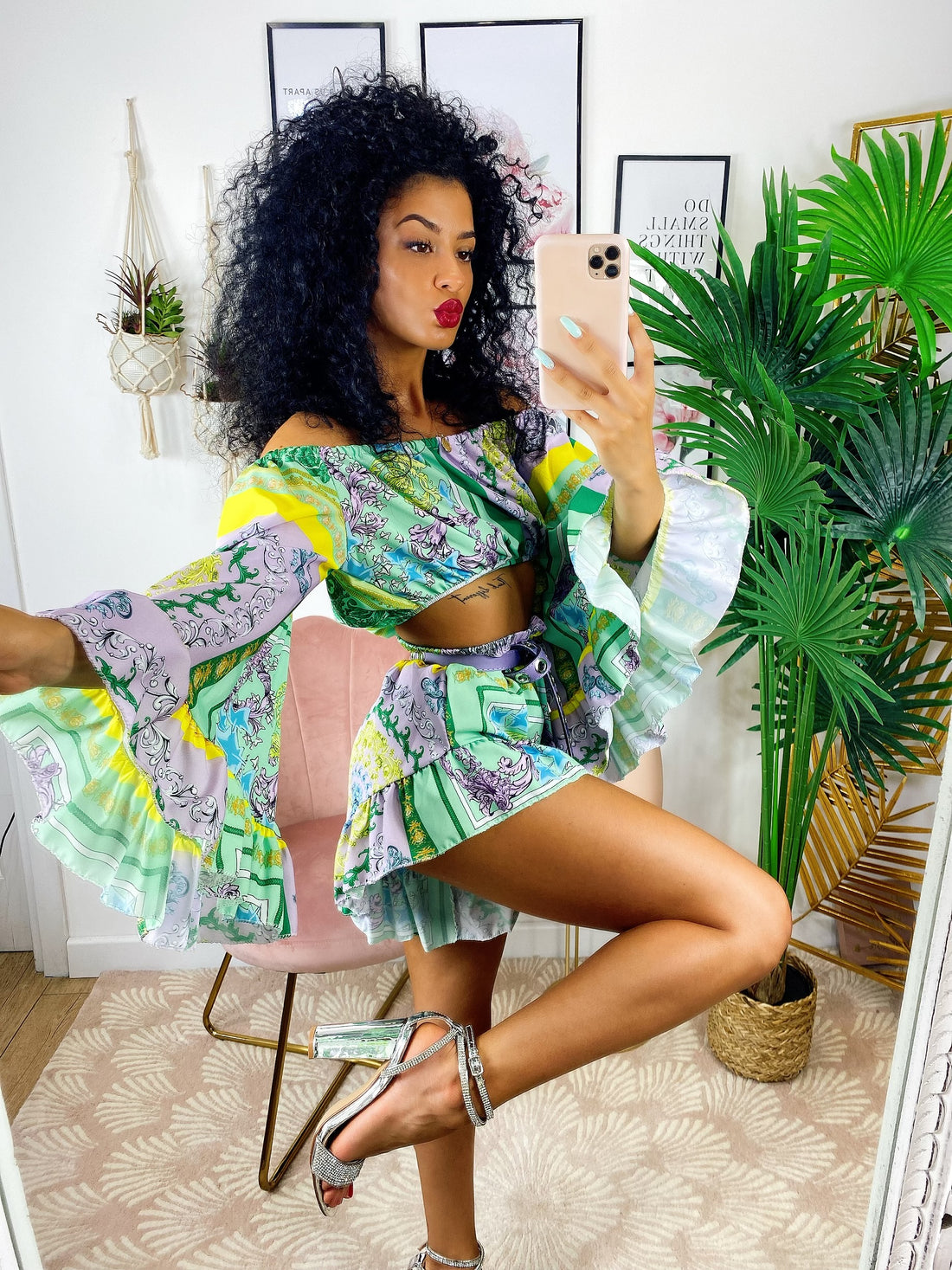 Completo Etnico base Verde - R.a. Boutique 