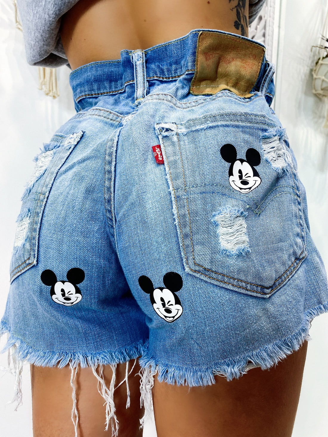 Short Levi’s Vintage con stampa topolino - R.a. Boutique 