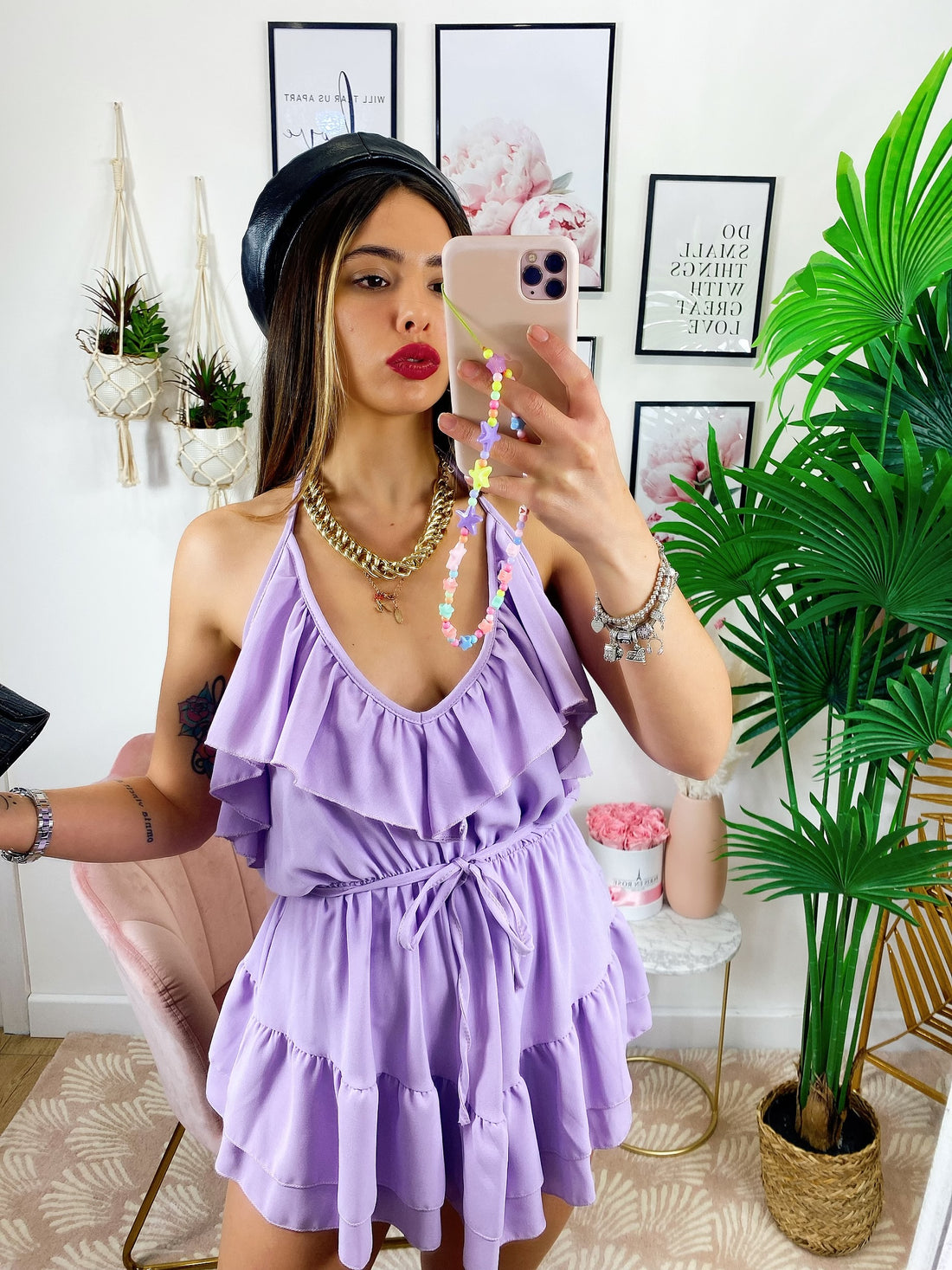 Tutina lilla con rouge - R.a. Boutique 