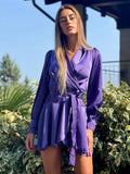 Abito in raso purple - R.a. Boutique 