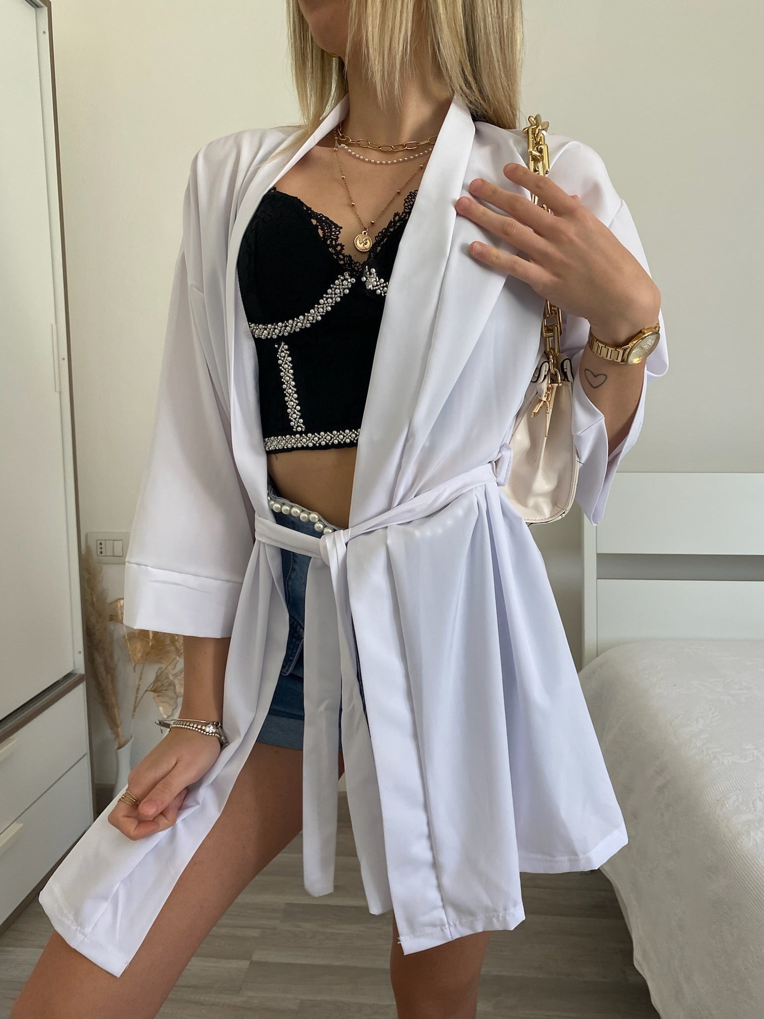 Kimono bianco - R.a. Boutique 