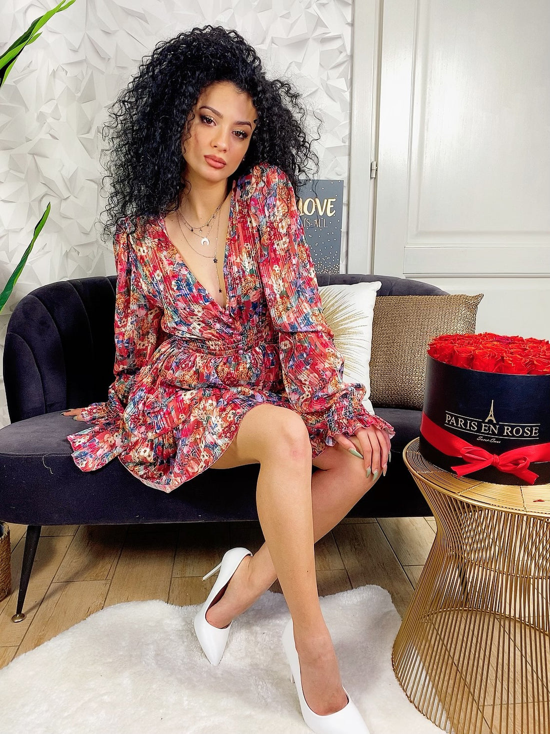 Abito glitter rosa - R.a. Boutique 