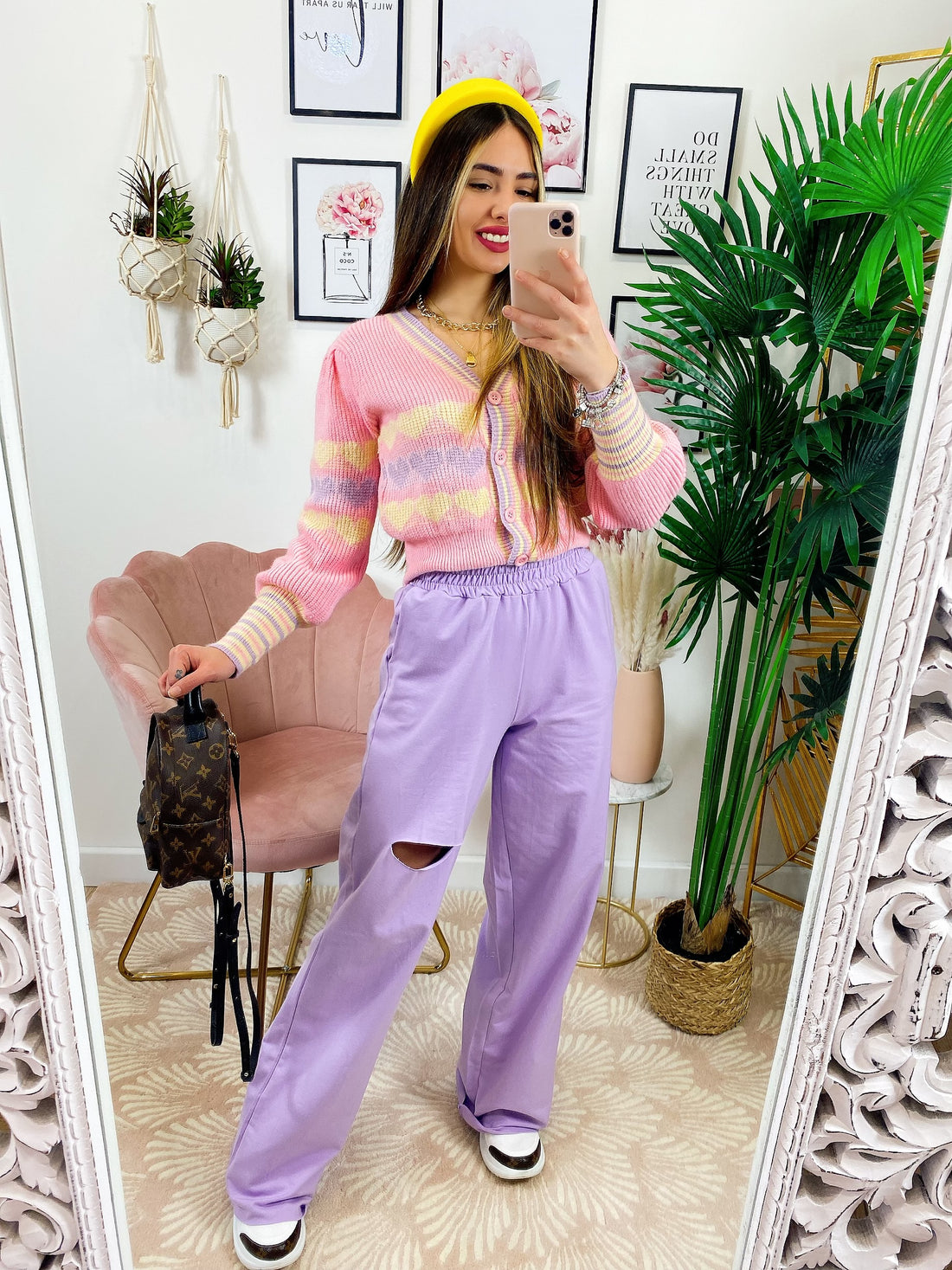 Pantatuta lilla con spacco - R.a. Boutique 