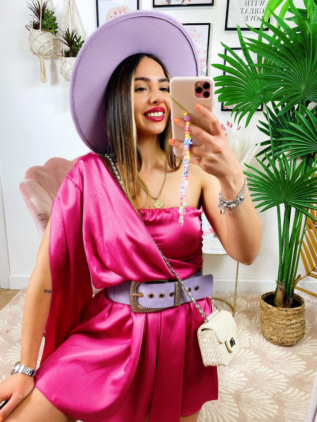 Tutina monospalla taglio a impero Peonia - R.a. Boutique 