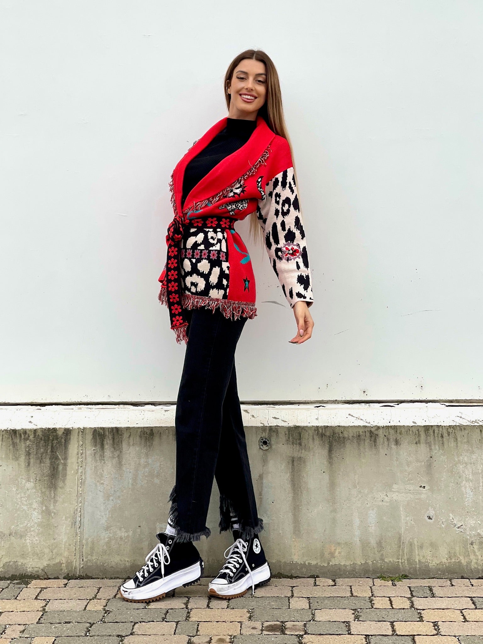 Maglioncino morbidissimo rosso - R.a. Boutique 