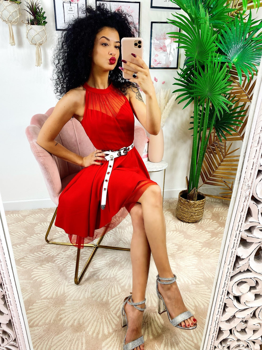 Abito principessa Summer rosso - R.a. Boutique 