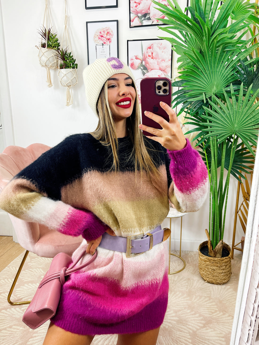 Maxi maglione colorato - R.a. Boutique 