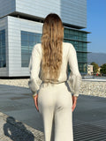 Completo Maglia e pantalone quality beige - R.a. Boutique 