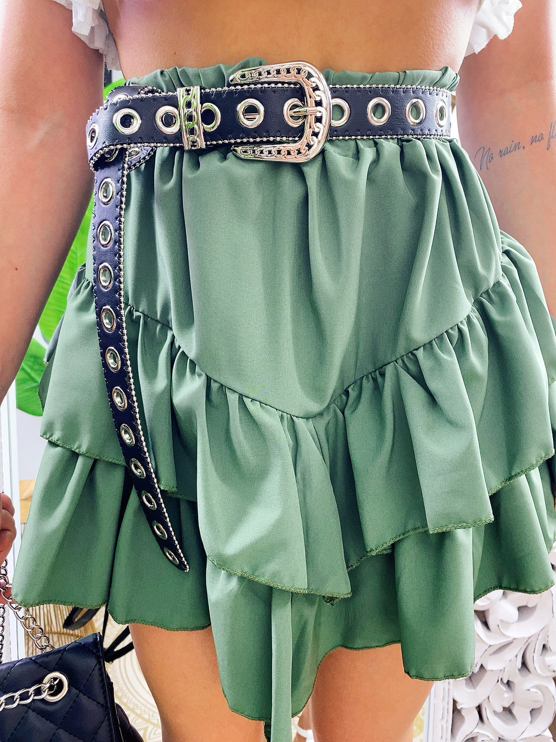 Gonna con balza asimmetrica - R.a. Boutique 