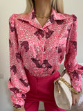 Camicia con stampa animalier fuxia - R.a. Boutique 