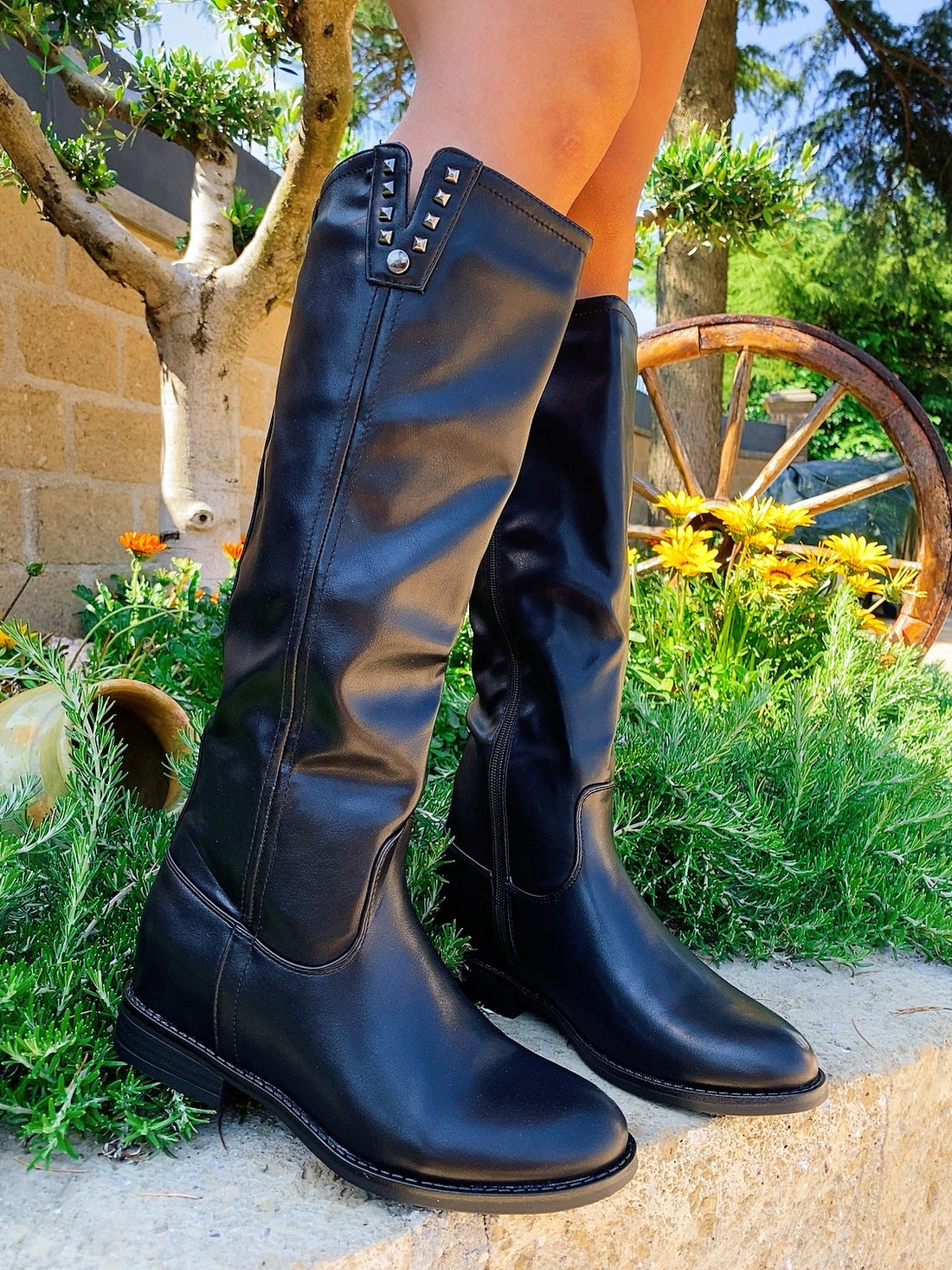 Stivale alto al ginocchio con Dettaglio - R.a. Boutique 