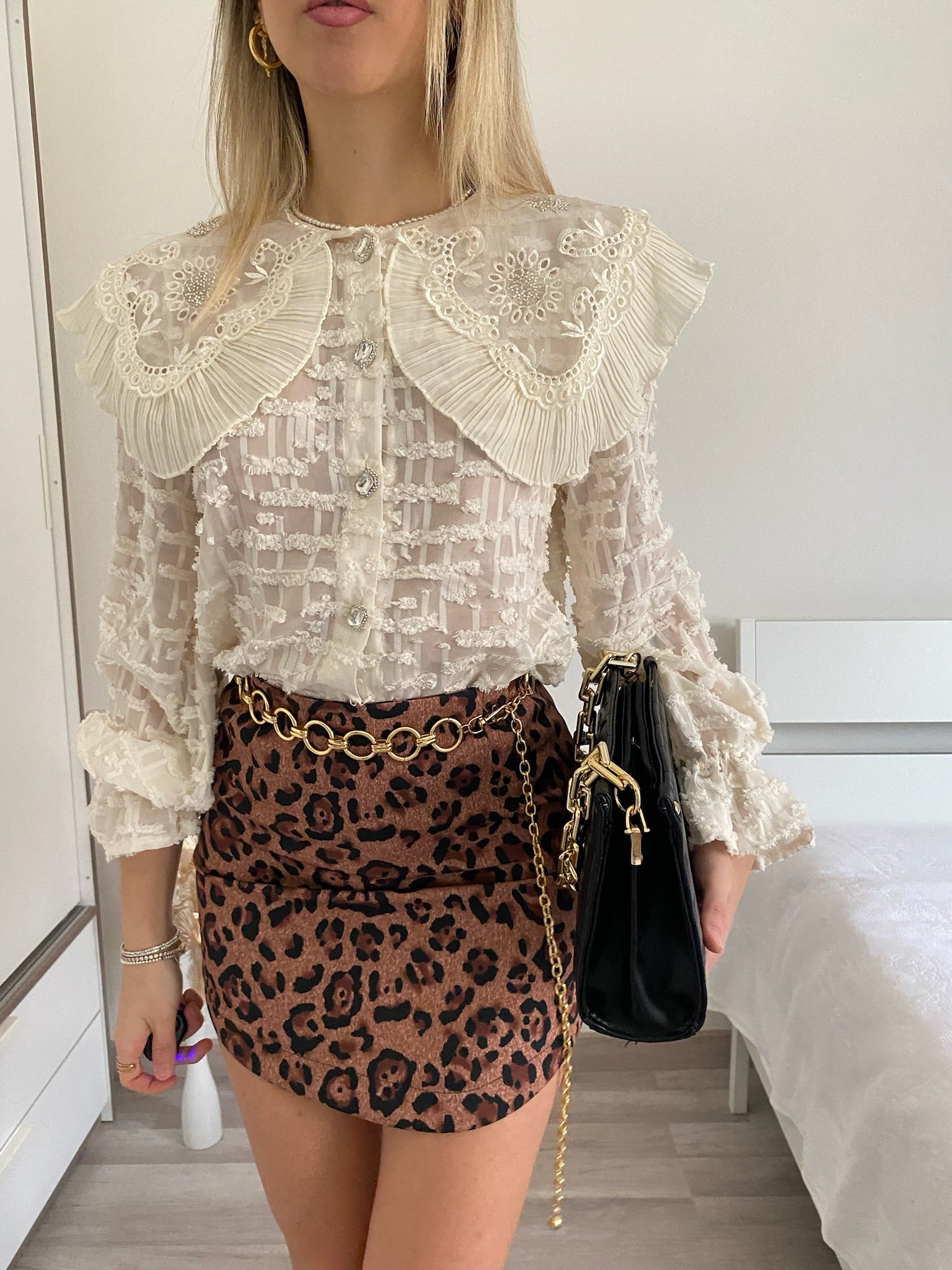 Gonna leopardata brown - R.a. Boutique 