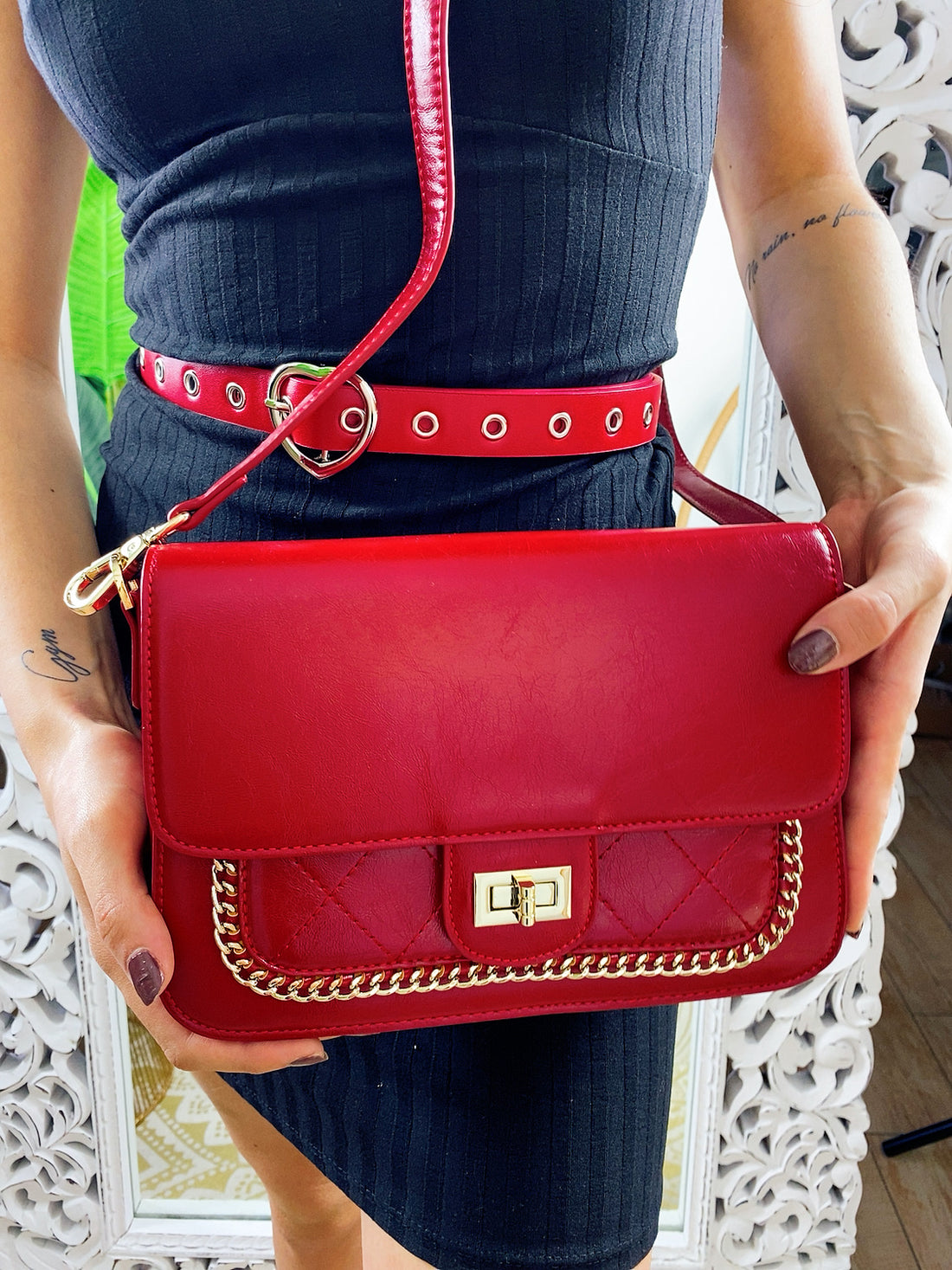 Tracolla con catena - R.a. Boutique 